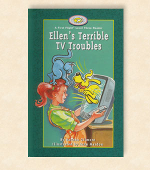 cover of Ellen’s Terrible TV Troubles by Rachna Gilmore